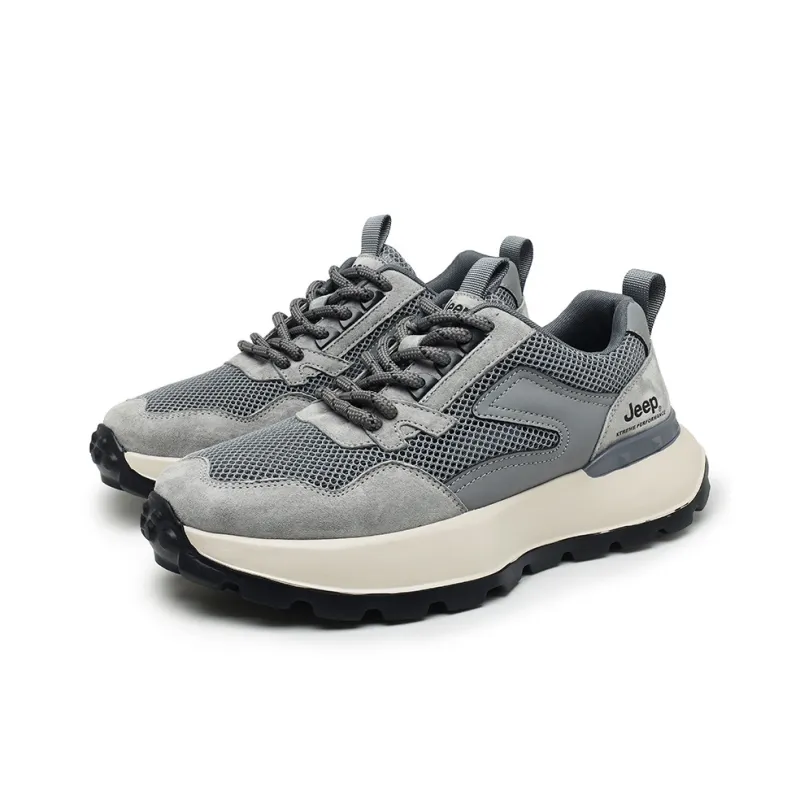 Jeep Casual Shoes Unisex Low Top Gray Blue/Ink Blue/Sand-2