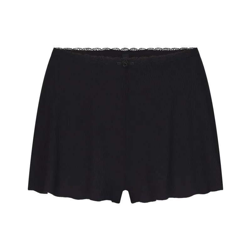 SKIMS SOFT LOUNGE LACE SHORT Casual Shorts Women's ONYX/Onyx-0