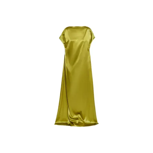 DRIES VAN NOTEN Stretched Satin Long Dress