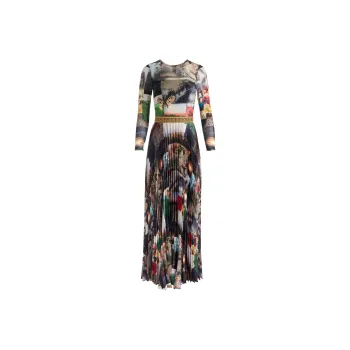 ALICE+OLIVIA Ivey Pleated Dress