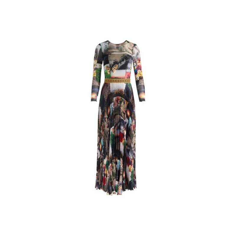 ALICE+OLIVIA Ivey Pleated Dress-0