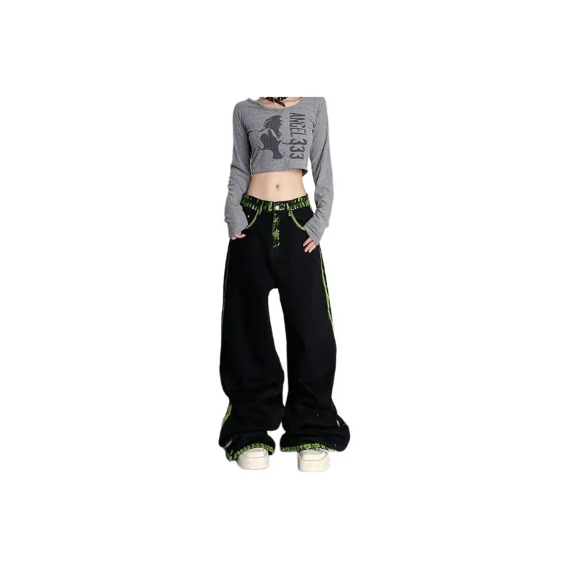 Concubine Zhu Jeans Unisex Green-0