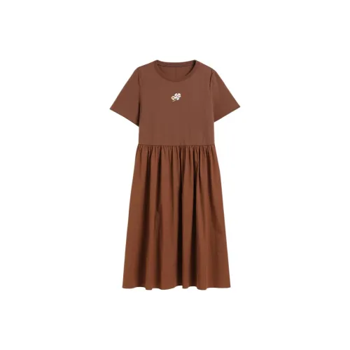 PUKKA SS24 Short-Sleeved Dresses Women's Midsummer Aromatic