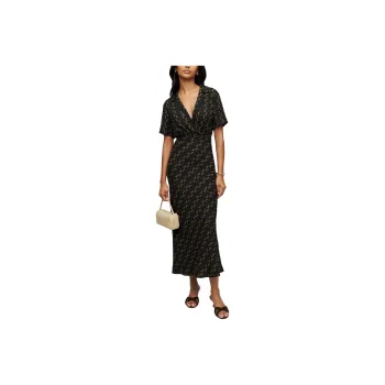 Reformation Short Sleeved Dresses Women's Fine Grained