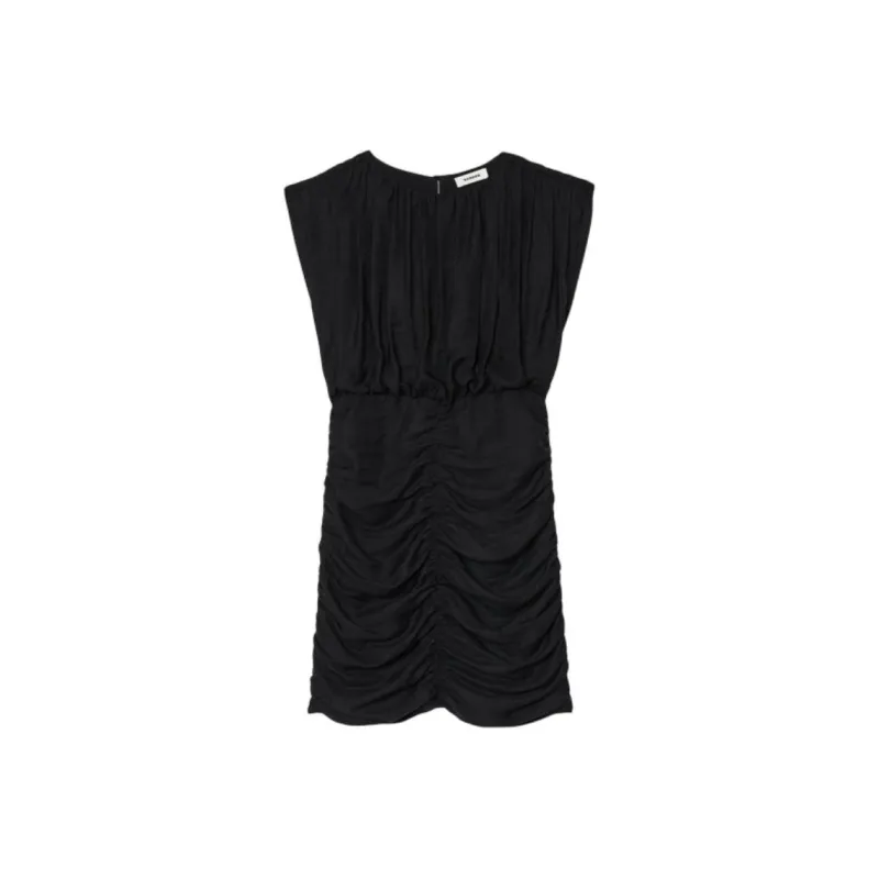 Sandro Sleeveless Dress Women's Black-0