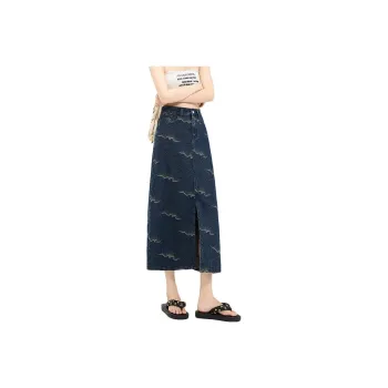 FOREVER 21 Denim Long Skirt Women's