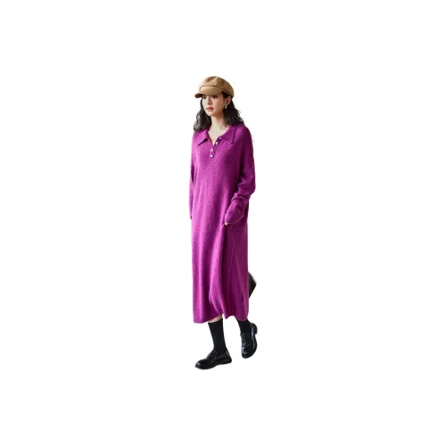 Demana Long Sleeved Dresses Women's Rose Purple