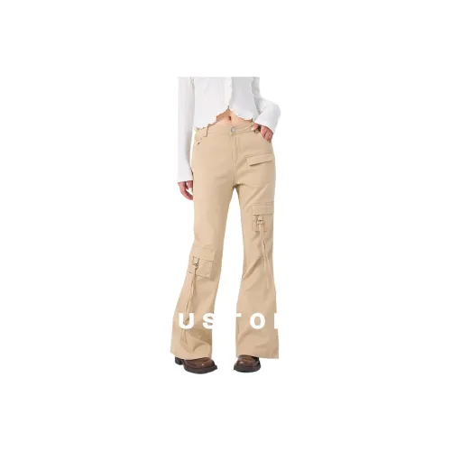 MUSTOFF Cargo Pants Women's Camel