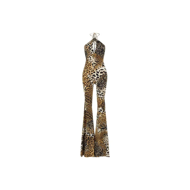 Roberto Cavalli Leopard print Flared Jeans-0