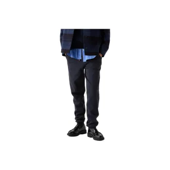 UNIQLO Knitted Sports Pants Women's Navy Blue
