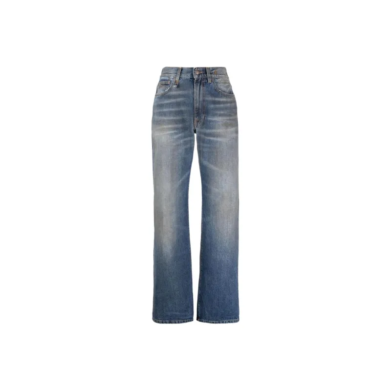 R13 Mid rise Straight leg Jeans-0