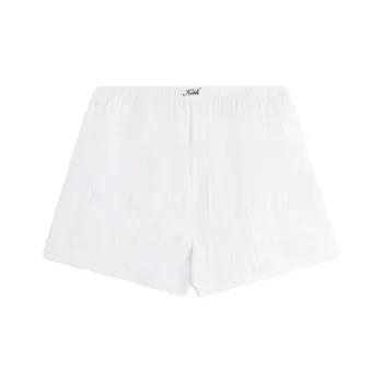 KITH Women's 2024 Summer Collection SS24 Sheer Stripe Bover Short Casual Shorts Women's White