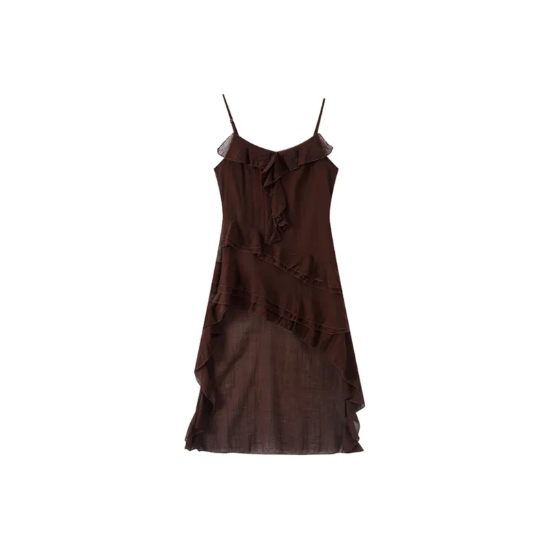 MKBY Slip Dresses Women's Coffee-0