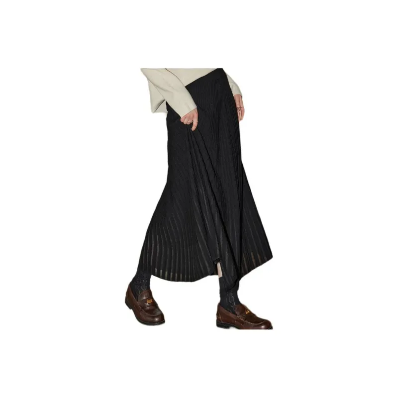 KUHNMARVIN Knit Long Skirts Women's Black-0