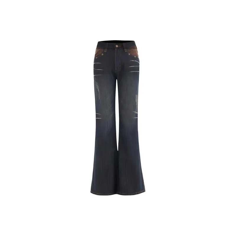 Kazakhstan Jeans Women's Black Gray Color-0