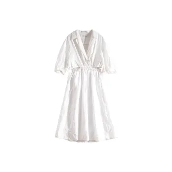 Sandro Short-Sleeved Dresses Women's Light Brown