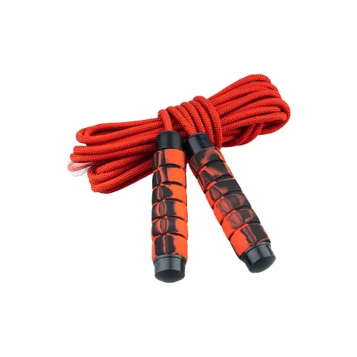 KUS Casual Entertainment Non Countable Jump Ropes Adults Woven Rope, Foam Controller 5m 6m 7m 8m Red