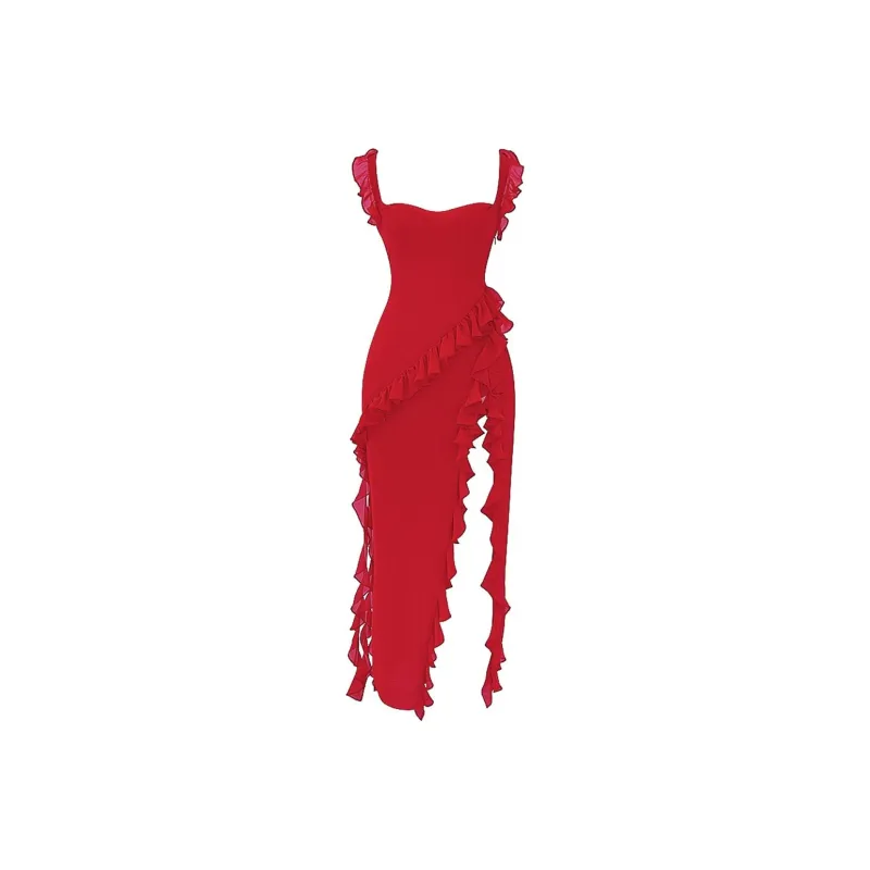 HOUSE OF CB Slip Dress Women's Cherry Red-0