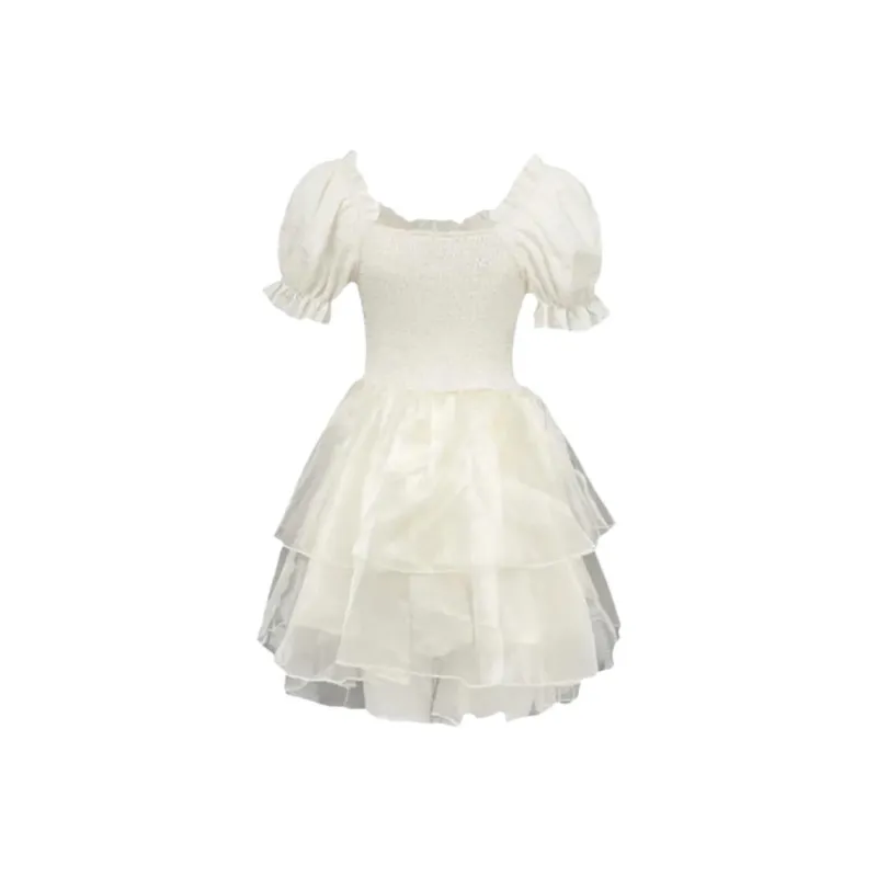 QYPRF Short Sleeved Dress Women's-1