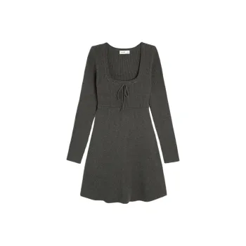 Hollister Long-Sleeved Dresses Women's Dark Gray