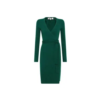 DVF Diane Von Furstenberg Long-Sleeved Dresses Women's Green