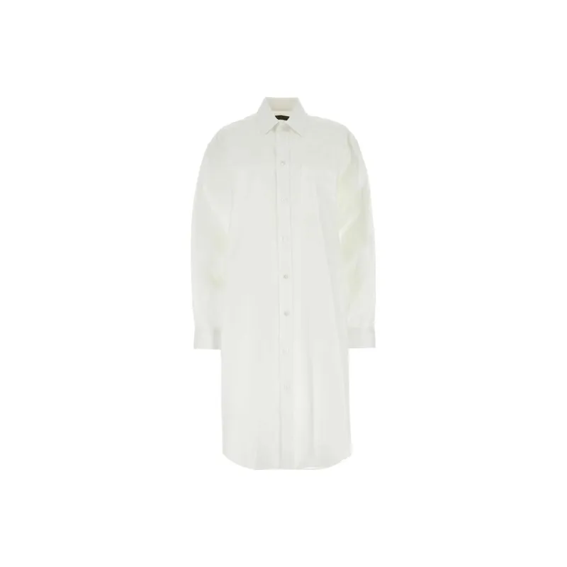 Balenciaga Long Sleeved Shirt Dress-0