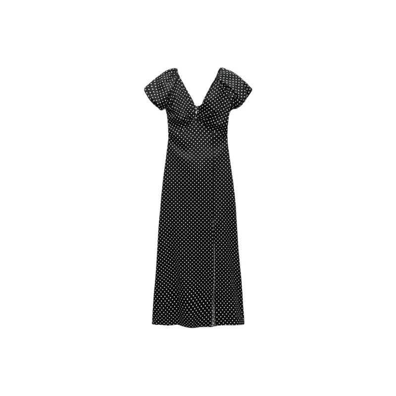 ZARA Short-Sleeved Dresses Women's Black-0