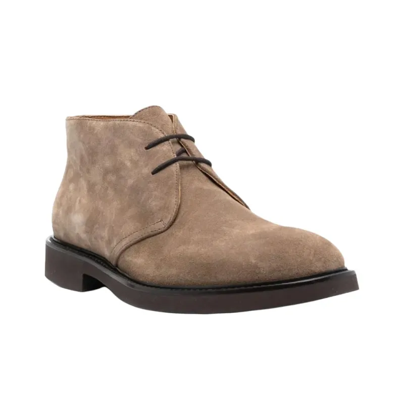 DOUCAL'S Lace up Suede Derby Shoes-2