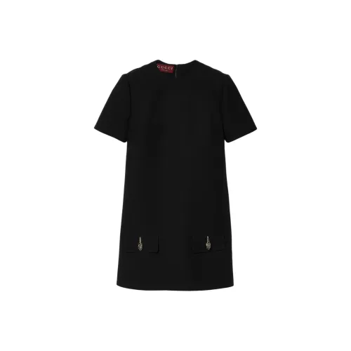 GUCCI Tiger Head Detail Mini Dress
