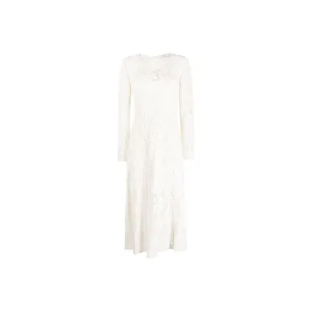 Zimmermann Devi Floral-lace Panelled Midi Dress