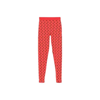 Marine Serre Recycled Moon Jersey Stirrup Leggings 'Red'