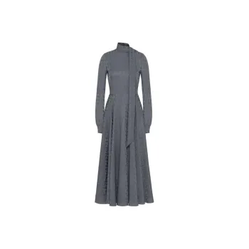 Valentino Long-Sleeved Dresses Women's Gray