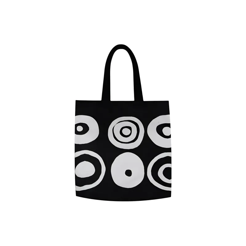 10 CORSO COMO Cotton Tote Bag, Shopping Bag, Handbag Unisex Black & White-0