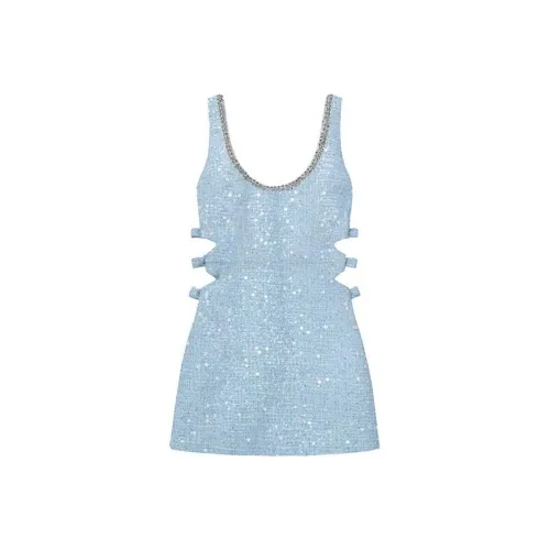 Self portrait Slip Dress Women's Misty Blue