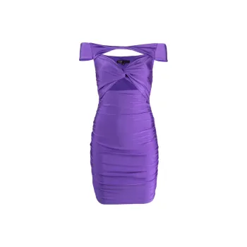 Maje Short-Sleeved Dresses Women's Purple