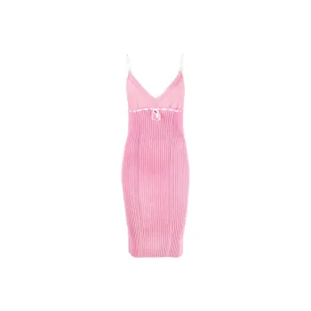 CORMIO Bow Detailed Sleeveless Midi Dress