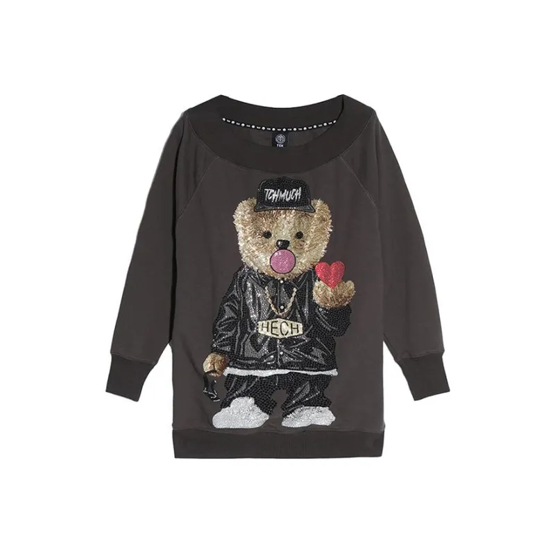 TCH Long Sleeved Dresses Women's Coffee-0