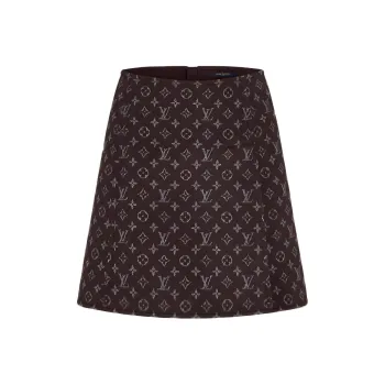 LOUIS VUITTON Casual Short Skirts Women's Brown