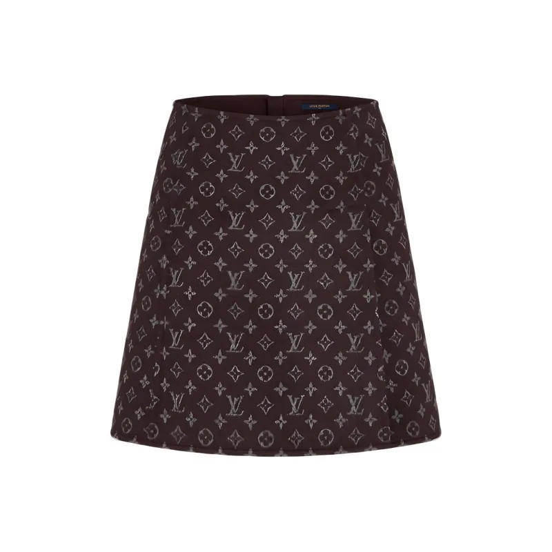 LOUIS VUITTON Casual Short Skirts Women's Brown-0