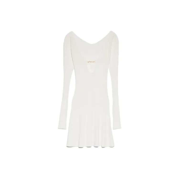Jacquemus La Mini Robe Pralu Dress Off White-0