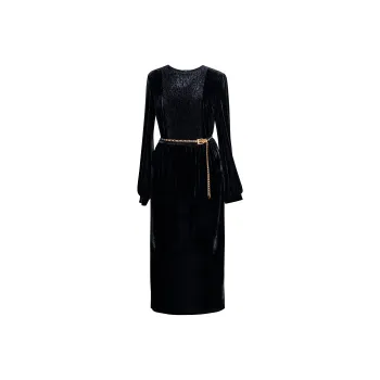 ROEYSHOUSE Long Sleeved Dresses Women's Black