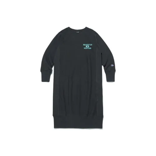 Champion Long-Sleeved Dresses Women's Black