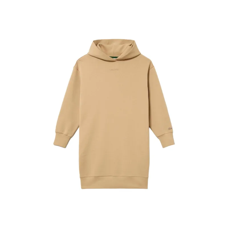 LACOSTE Long Sleeved Dress Women's Beige-0