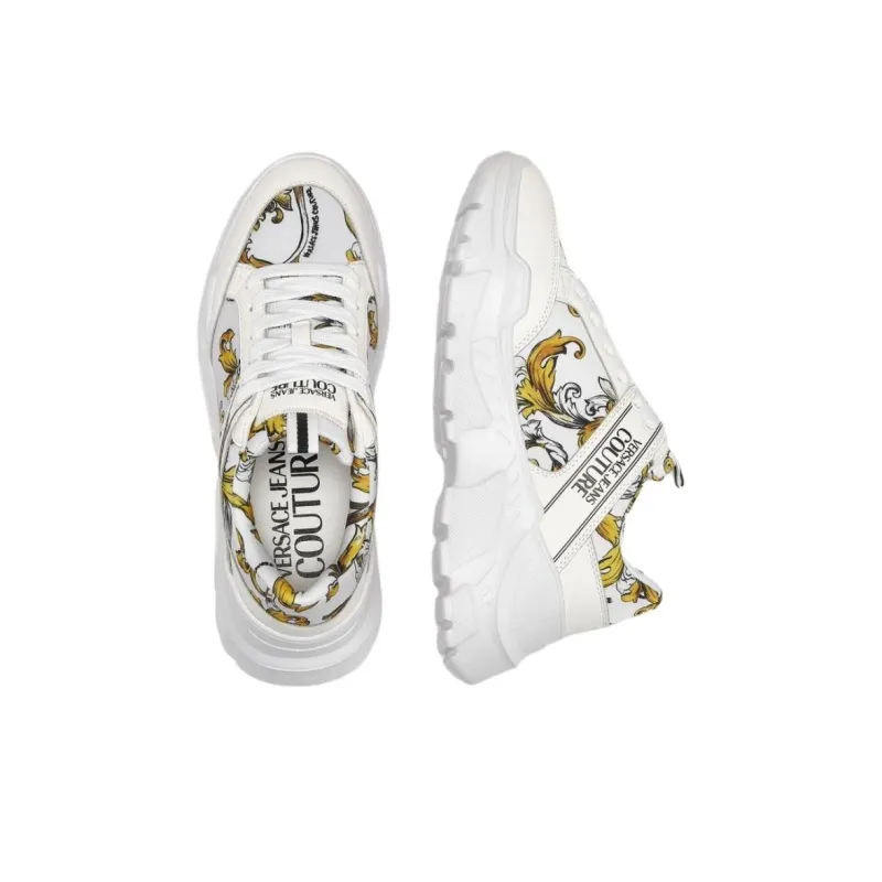 VERSACE JEANS COUTURE Low Top Casual Shoes Men's White-3