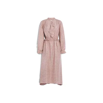 COACH Long-Sleeved Dresses Women's Pink