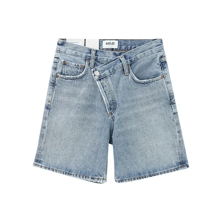 AGOLDE Denim Shorts Women's Blue-0