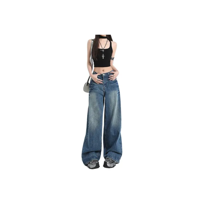 Concubine Zhu Jeans Women's Vintage Blue-0