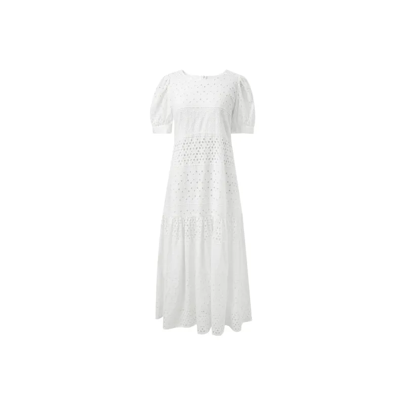 3COLOUR Short-Sleeved Dresses Women's Cloud White-0