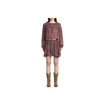 ISABEL MARANT ETOILE Floral Printed Long Sleeved Dress