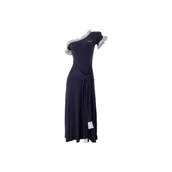 BEAUTIFUL CONFESSION Short Sleeved Dress Women's Navy Blue